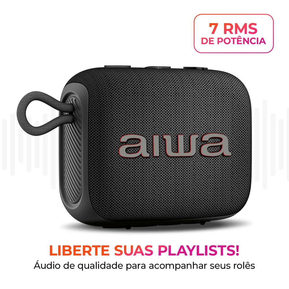 Caixa de Som Speaker AIWA AWS-SP-07-B 7W Bluetooth IPX6 - 3