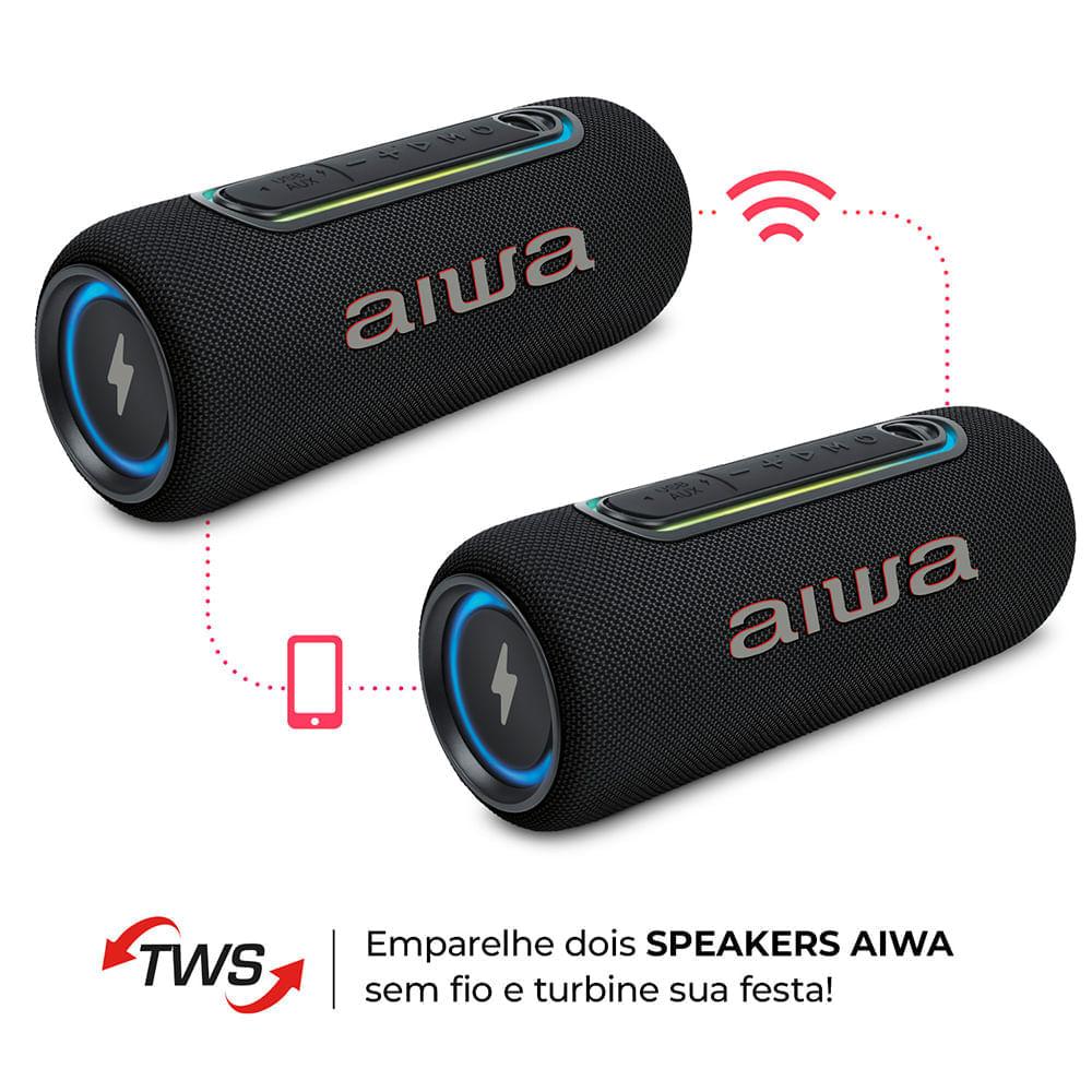 Caixa de Som Speaker AIWA SP-05-LB 30W Bluetooth IPX5 - 10