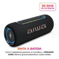Caixa de Som Speaker AIWA SP-05-LB 30W Bluetooth IPX5 - 2