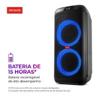 Caixa de Som PartyBox AIWA PB-01 Bluetooth 15H RGB USB TWS Preto