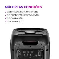 Caixa de Som PartyBox AIWA PB-01 Bluetooth 15H RGB USB TWS Preto - 6