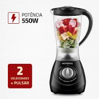 Liquidificador Easy Power Mondial Preto 550W L-550-BC - 2