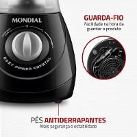 Liquidificador Easy Power Mondial Preto 550W L-550-BC - 6