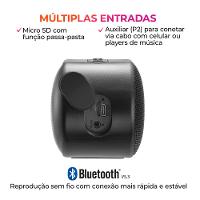 Caixa de Som Speaker AIWA AWS-SP-06-B 10W Bluetooth IPX6 - 7