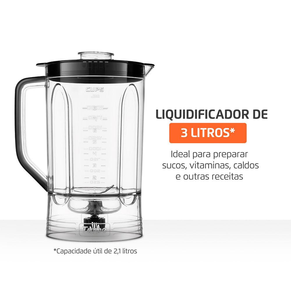 Multiprocessador Turbo Chef 3 em 1 Mondial Preto 1000W- MPN-02-BE - 6