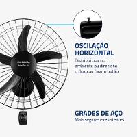 Ventilador de Parede Turbo 50cm Pro 5 Pás Mondial Preto 150W - NVP-PRO-50