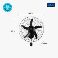 Ventilador de Parede Turbo 50cm Pro 5 Pás Mondial Preto 150W - NVP-PRO-50 - 6