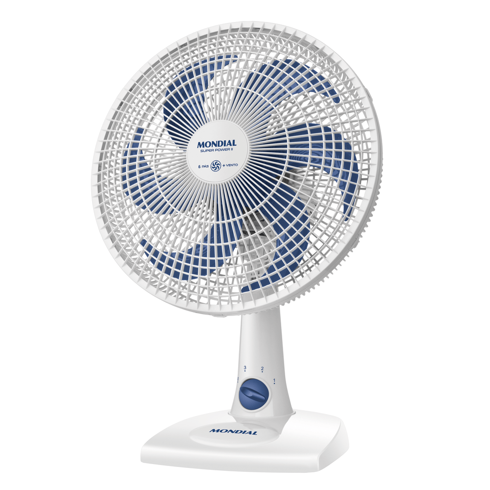 Ventilador de Mesa 30cm Super Power II Mondial Branco 60W - NVSP-30-W2 - 1