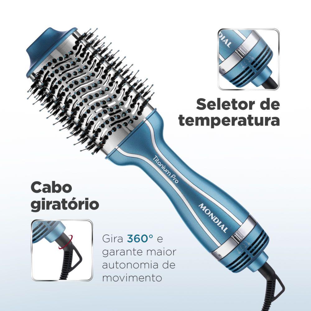 Escova Secadora Mondial Azul 1200W ES-28 - 6