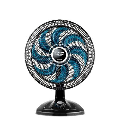 Ventilador de Mesa 40cm Super Turbo Mondial Preto e Azul 140W VTX-40-CHROME