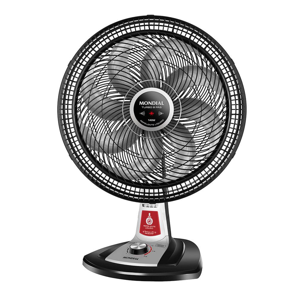 Ventilador de Mesa Mondial Turbo 8 Pás 40 cm Repelente Líquido VTX-40-8P-RL - 1