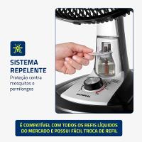 Ventilador de Mesa Mondial Turbo 8 Pás 40 cm Repelente Líquido VTX-40-8P-RL - 3