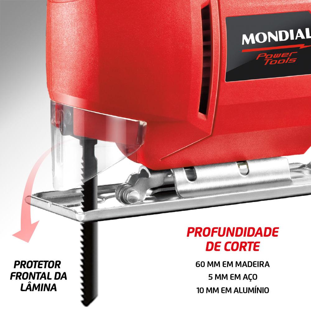 Serra Tico-Tico Mondial Vermelho 450W FST-03 - 4