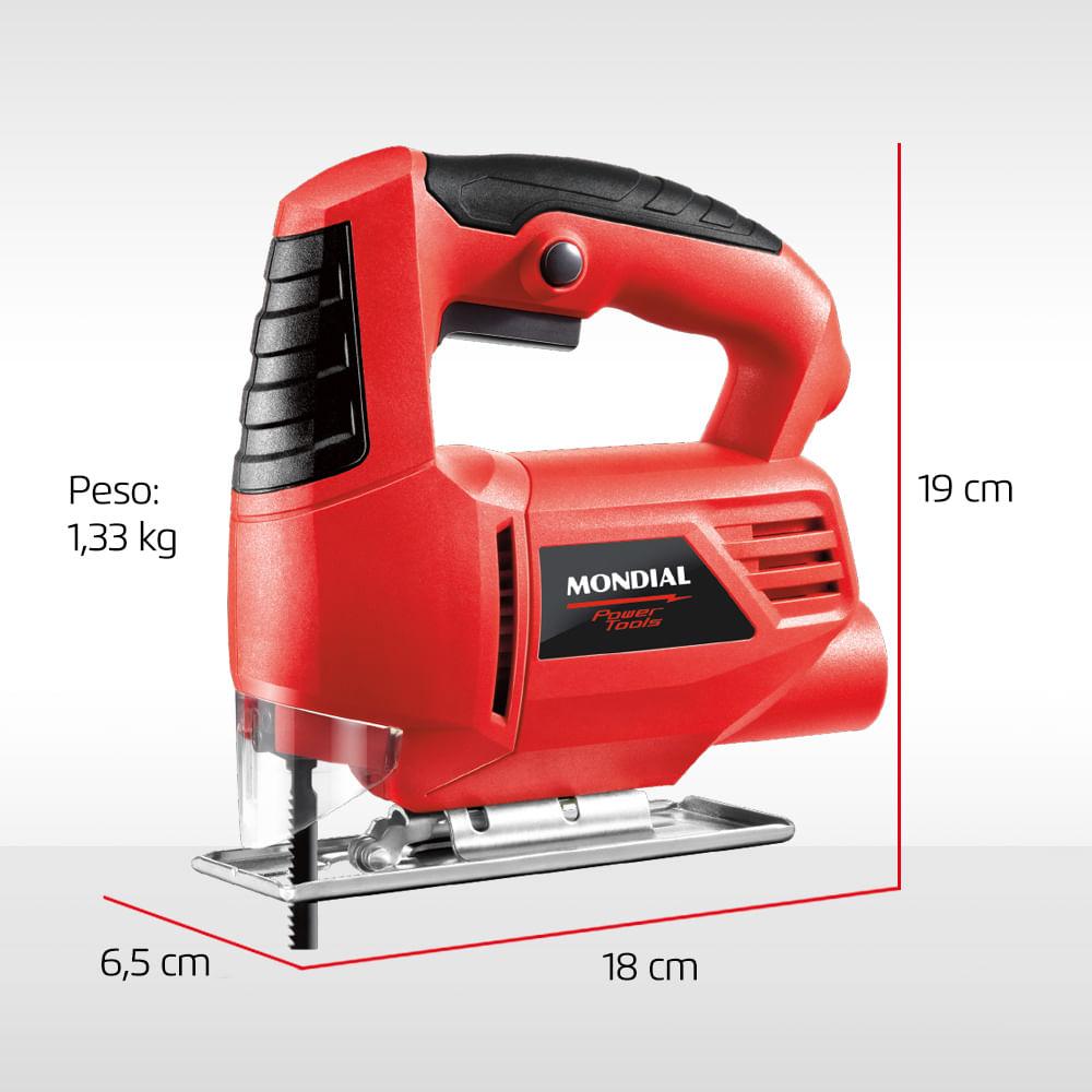 Serra Tico-Tico Mondial Vermelho 450W FST-03 - 5