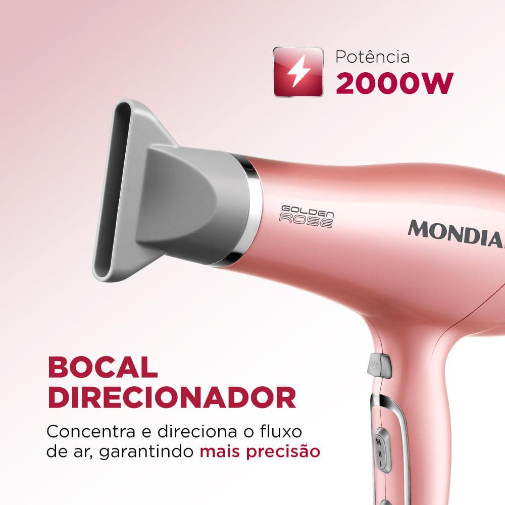 Secador de Cabelos Mondial Golden Rose 2000W SC-32 - 3