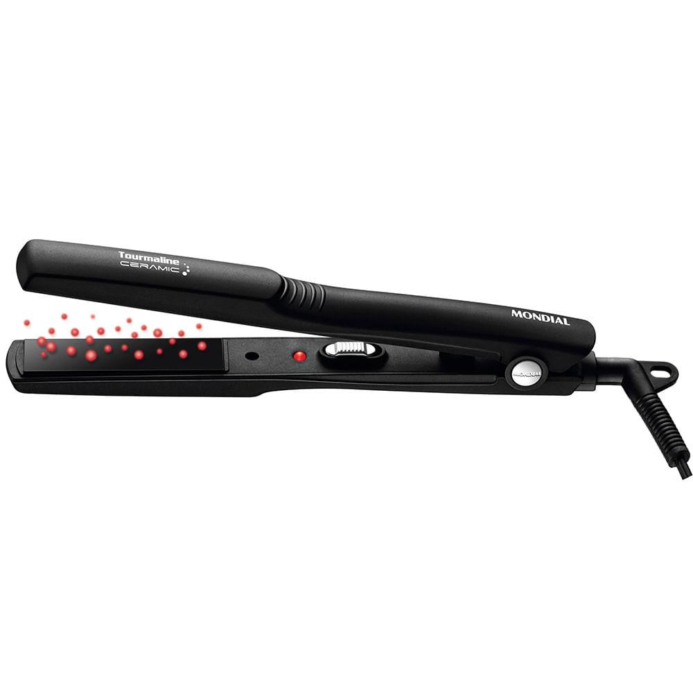 Prancha Alisadora Tourmaline Ceramic Mondial Preto 30W P-15 - 1