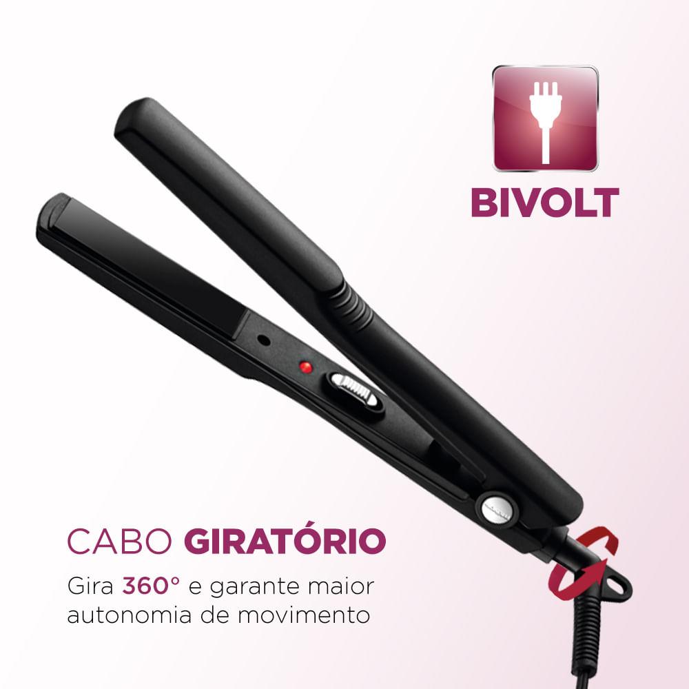 Prancha Alisadora Tourmaline Ceramic Mondial Preto 30W P-15 - 4