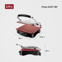 Press Grill 180° Mondial Preto e Inox 2000W PG-02 - 1