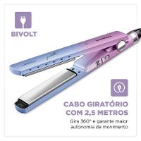 Prancha Alisadora By Juliette Mondial Azul e Rosa 60W P-JU-03 - 3