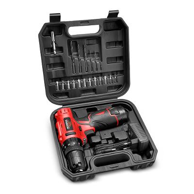 Parafusadeira e Furadeira com Maleta Mondial Preto 12V PI-12MA