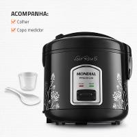 Panela De Arroz Fast Rice 5 Premium Mondial Preto 400W NPE-08-5X - 7