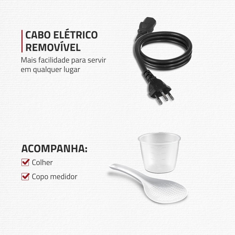 Panela de Pressão Elétrica Mondial Master Cooker Red PE-39 - 8