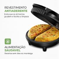 Omeleteira Pratic Omelet II Mondial Preto e Inox 800W OM-04-BI - 2
