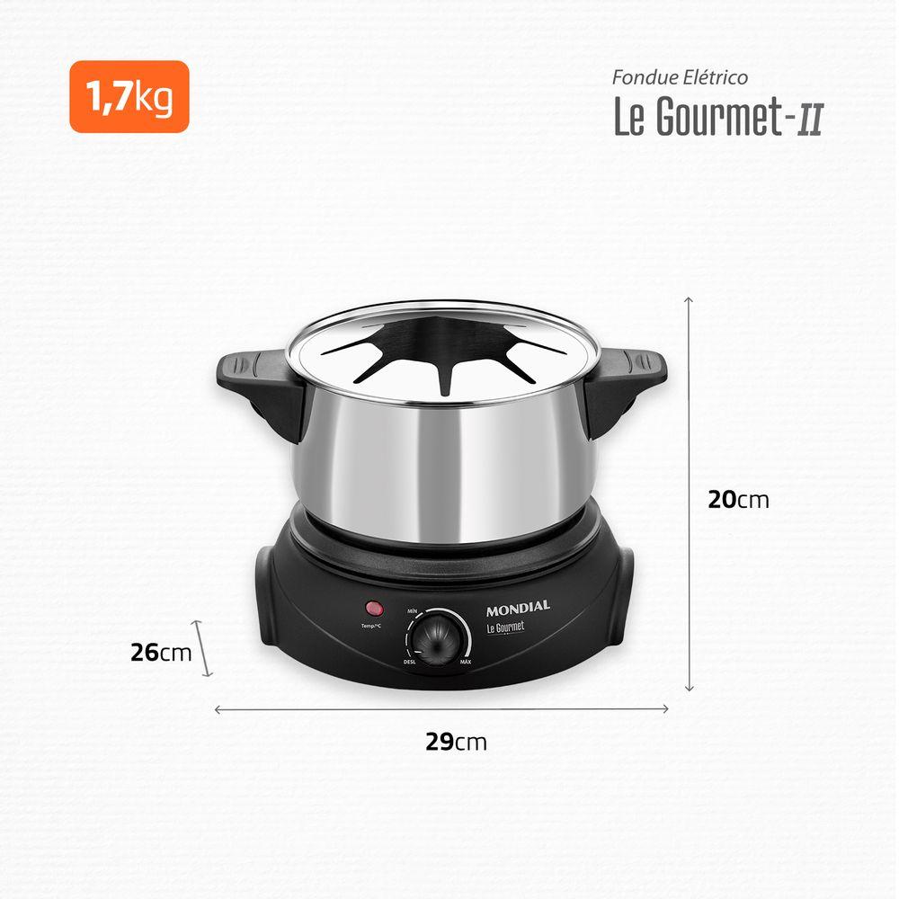Panela Elétrica de Fondue Elétrico Le Gourmet II FD-02 - 7