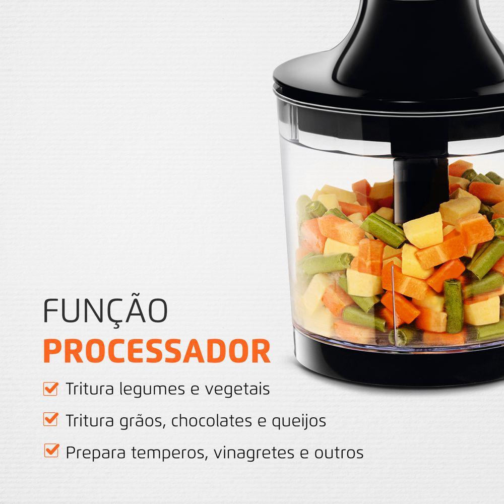 Power Mixer Premium Mondial Preto e Inox 500W M-07 - 4