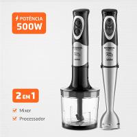 Power Mixer Premium Mondial Preto e Inox 500W M-07 - 2