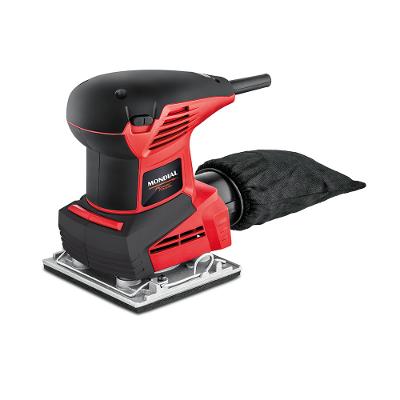 Lixadeira Orbital De 1 e 4 de Lixa Mondial Vermelho 250W FLO-02