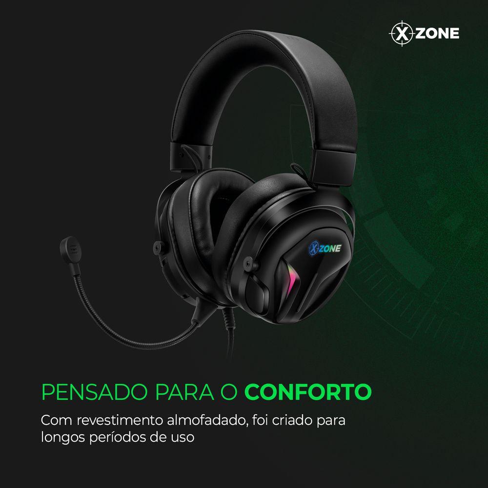 Headset Gamer 7,1 Xzone Preto GHS-04 - 8