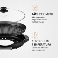 Grill Redondo Smart Grill 30cm Mondial Preto 1200W G-04 - 5