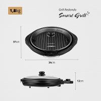 Grill Redondo Smart Grill 30cm Mondial Preto 1200W G-04 - 7