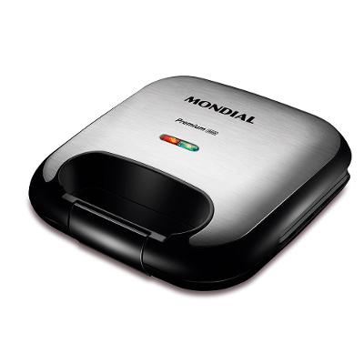 Grill e Sanduicheira Premium Mondial Preto e Inox 750W S-25