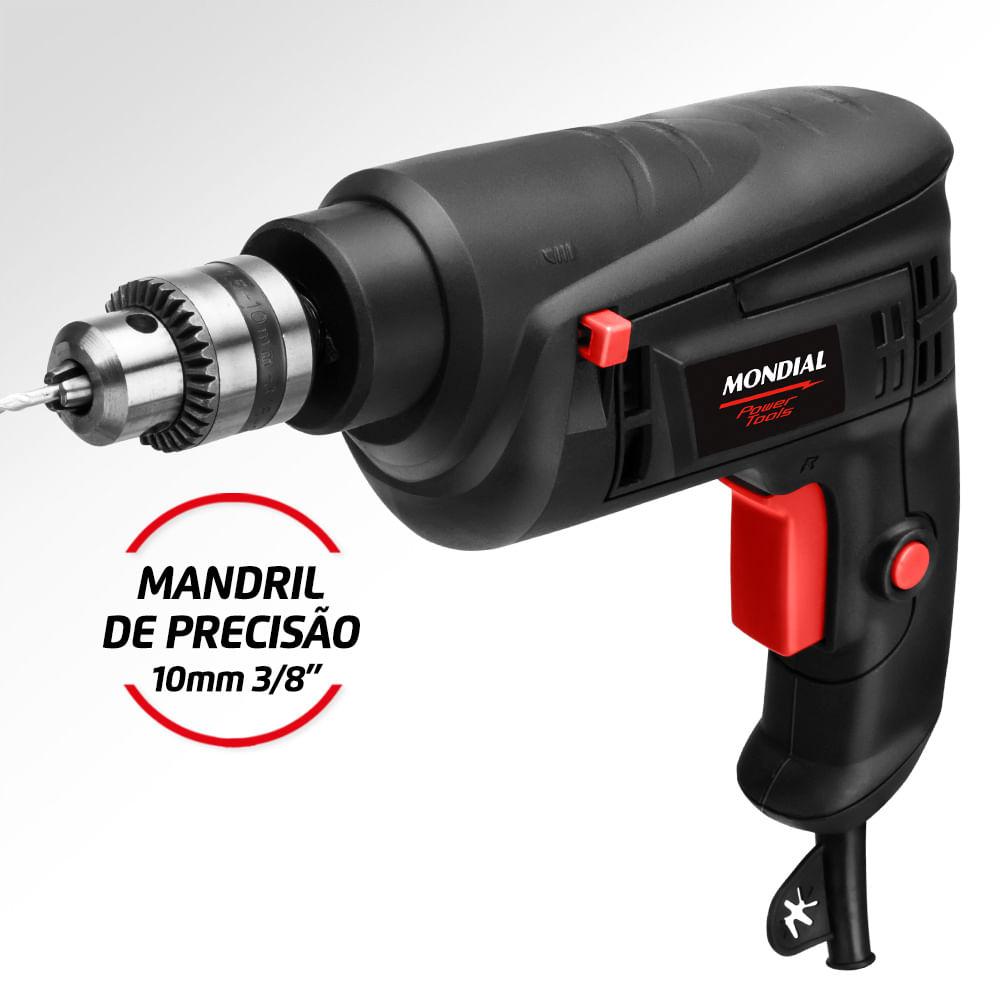 Furadeira de Impacto Mondial Preto 550W FI-09 - 5
