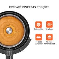 Fritadeira Sem Óleo Air Fryer 3,5L Mondial Preto 1500W AF-31 - 3