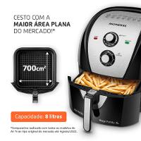 Fritadeira Sem Óleo Air Fryer 8 Litros AFN-80-BI Mondial - 3