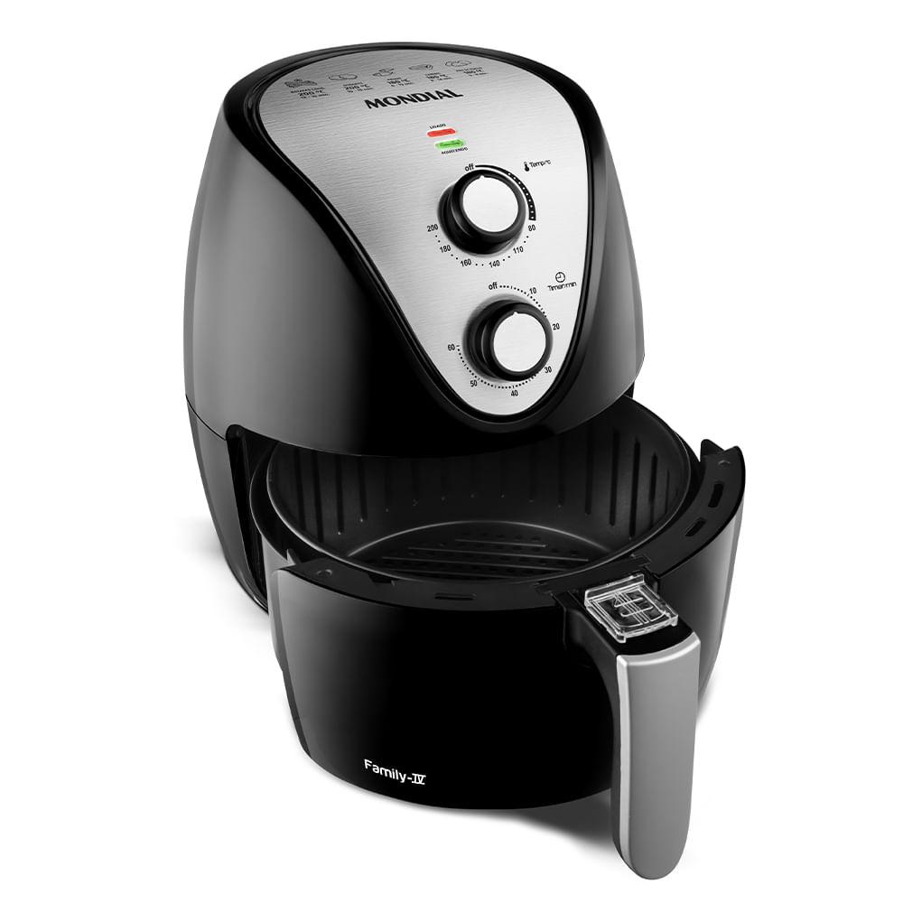Fritadeira Sem Óleo Air Fryer 3,5L Mondial Preto e Inox 1500W AF-30 I - 1