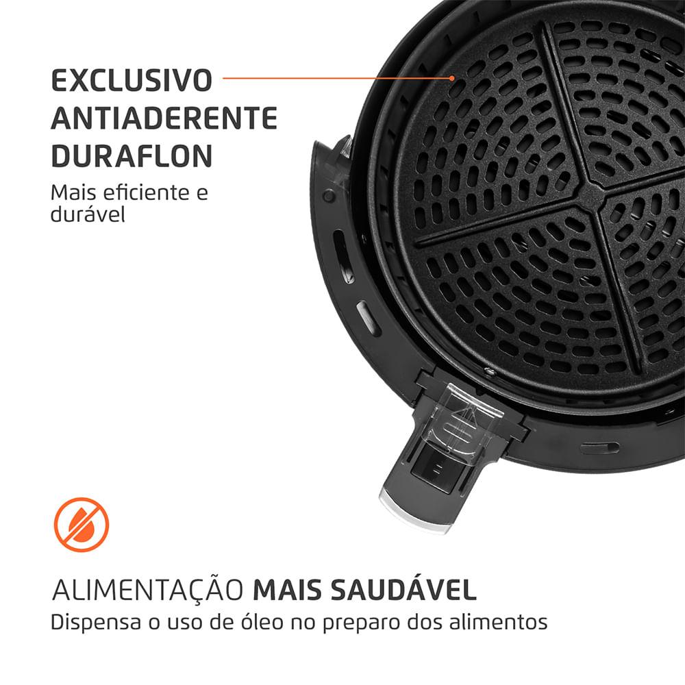 Fritadeira Sem Óleo Air Fryer 3,5L Mondial Preto e Inox 1500W AF-30 I - 6