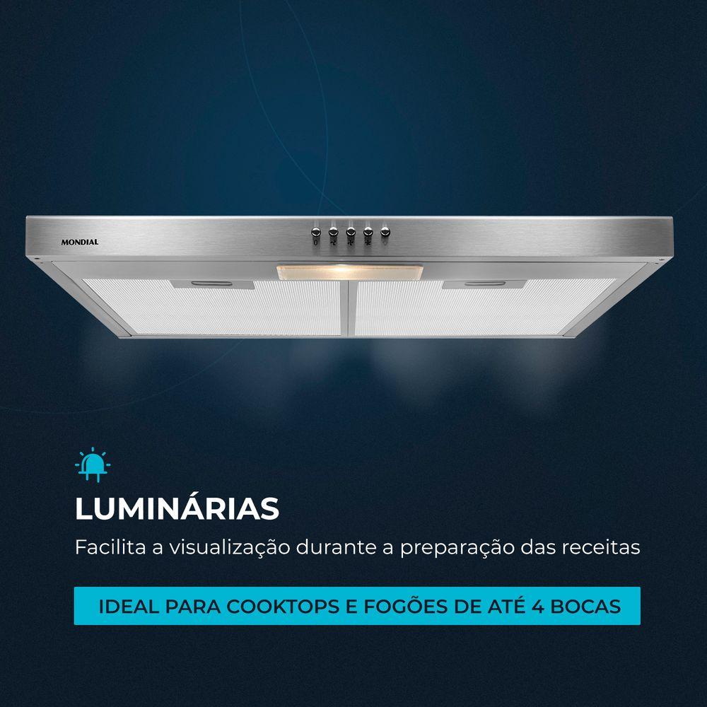 Depurador de Ar 60cm Mondial Inox 165W DP60-01 - 3