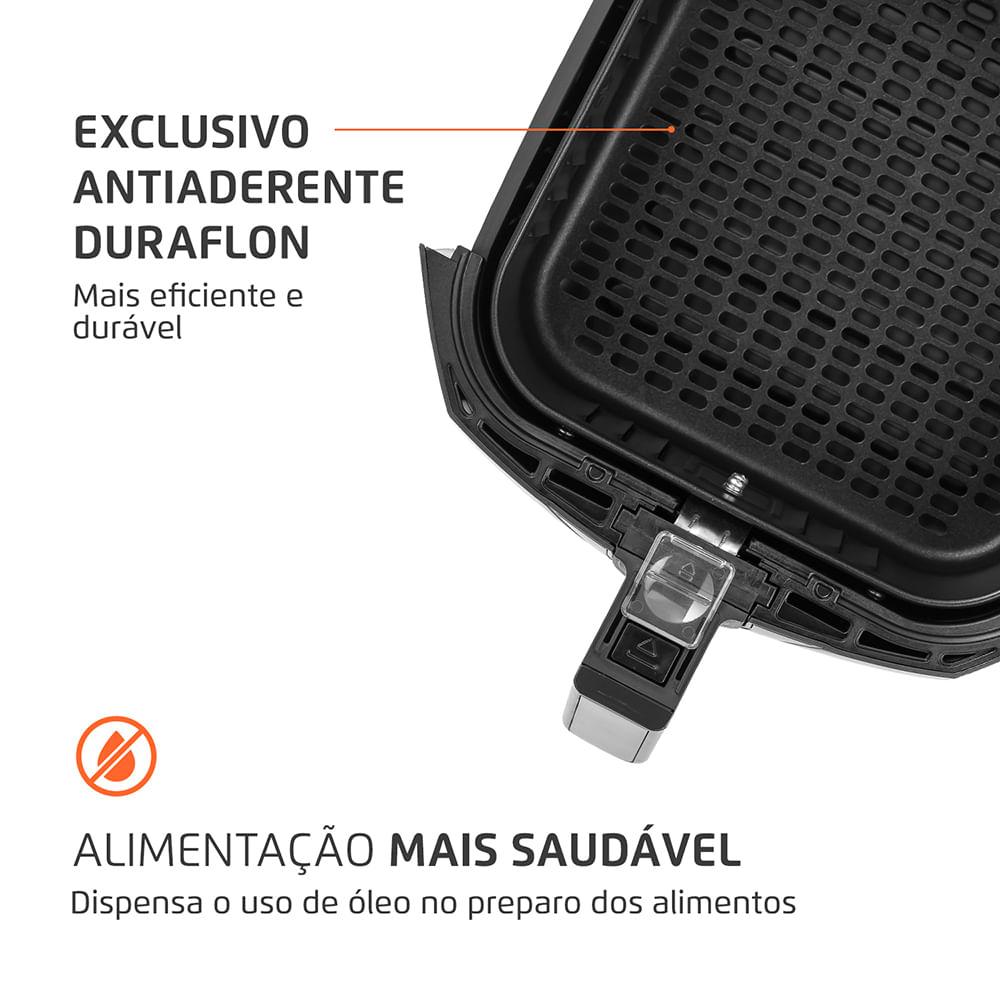 Fritadeira Sem Óleo Air Fryer 5L Mondial Preto e Inox 1900W AFN-50-BI - 6