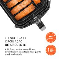 Fritadeira Sem Óleo Air Fryer 5L Mondial Preto e Inox 1900W AFN-50-BI - 5