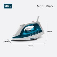 Ferro a Vapor Mondial Azul e Branco 1200W F-32 - 8