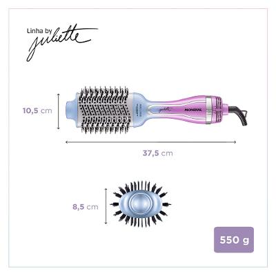 Escova Secadora By Juliette Mondial Azul e Rosa 1300W ES-JU-03