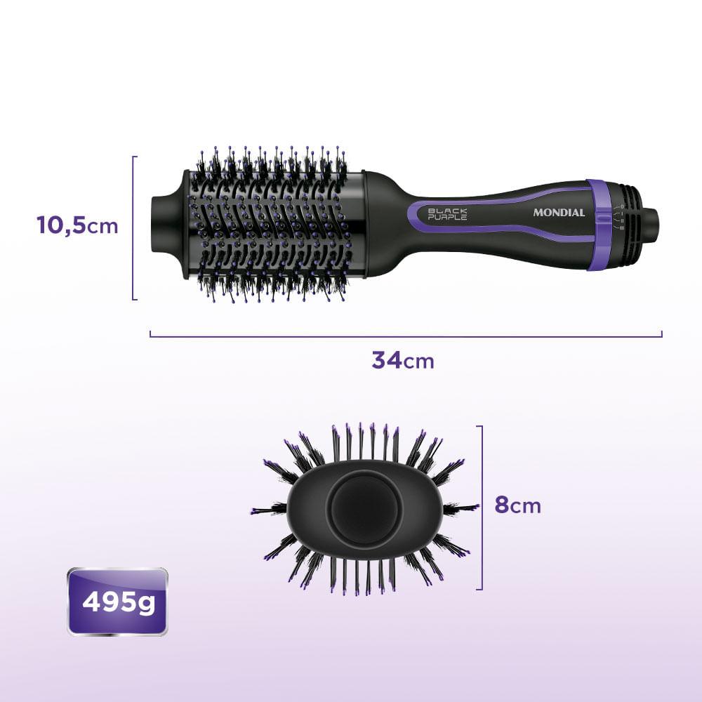 Escova Secadora Mondial Preto e Roxo 1200W ES-08 - 6