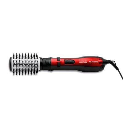 Escova Rotativa Ceramic Íon Turbo Mondial Vermelho e Preto ER-09
