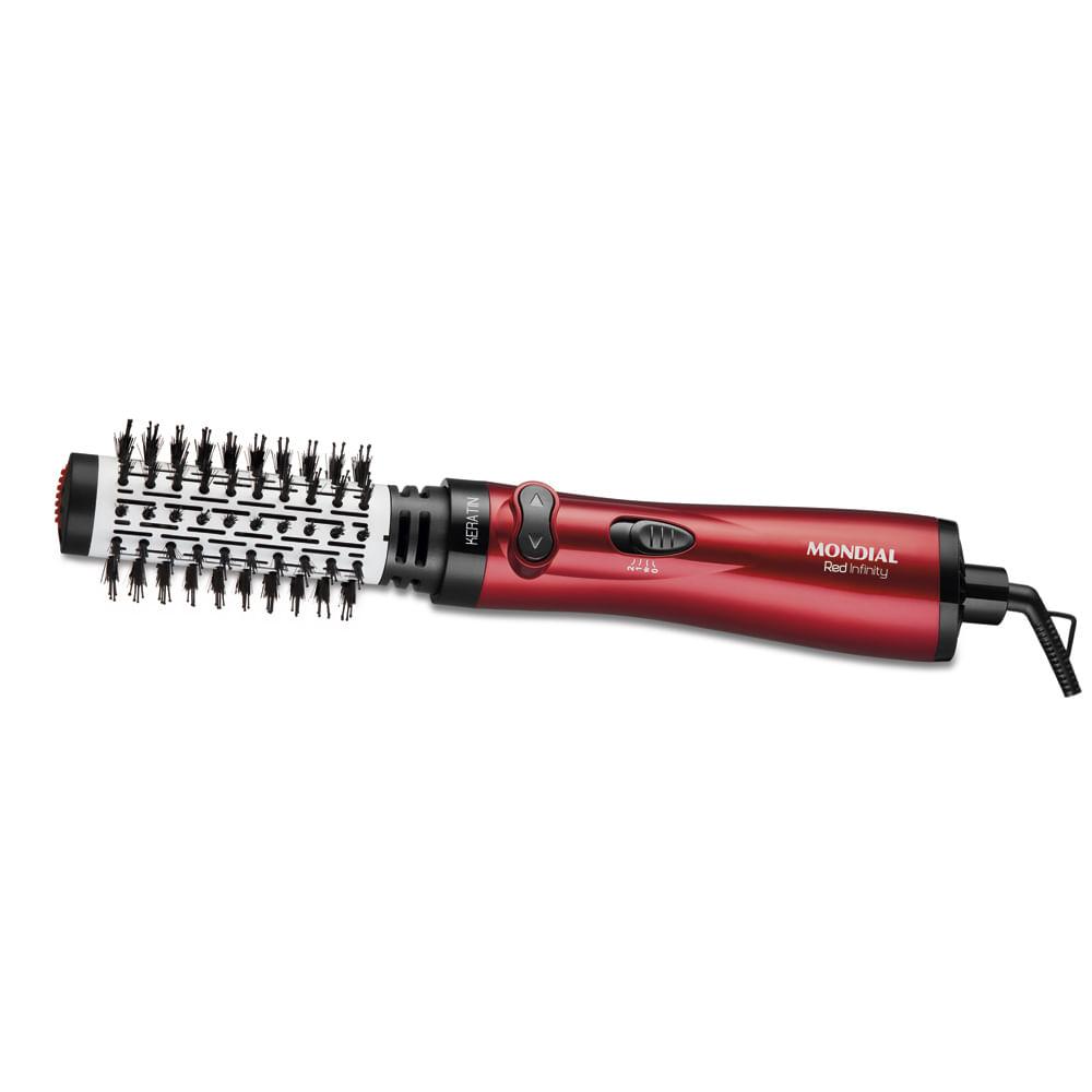 Escova Rotativa Infinity Keratin Mondial Vermelho 1000W ER-11-KR - 1