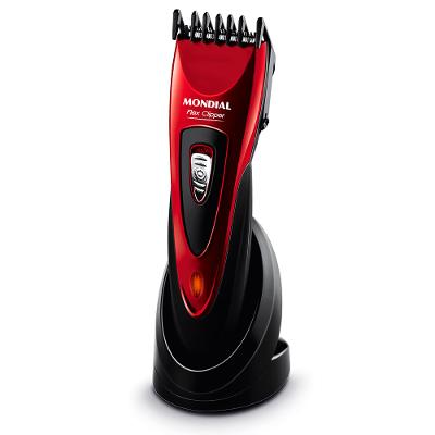 Cortador de Cabelos Flex Clipper Mondial Vermelho e Preto  CR-04