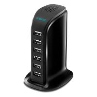 HUB Carregador 6 portas USB MOVITEC Preto HB-01 - 2